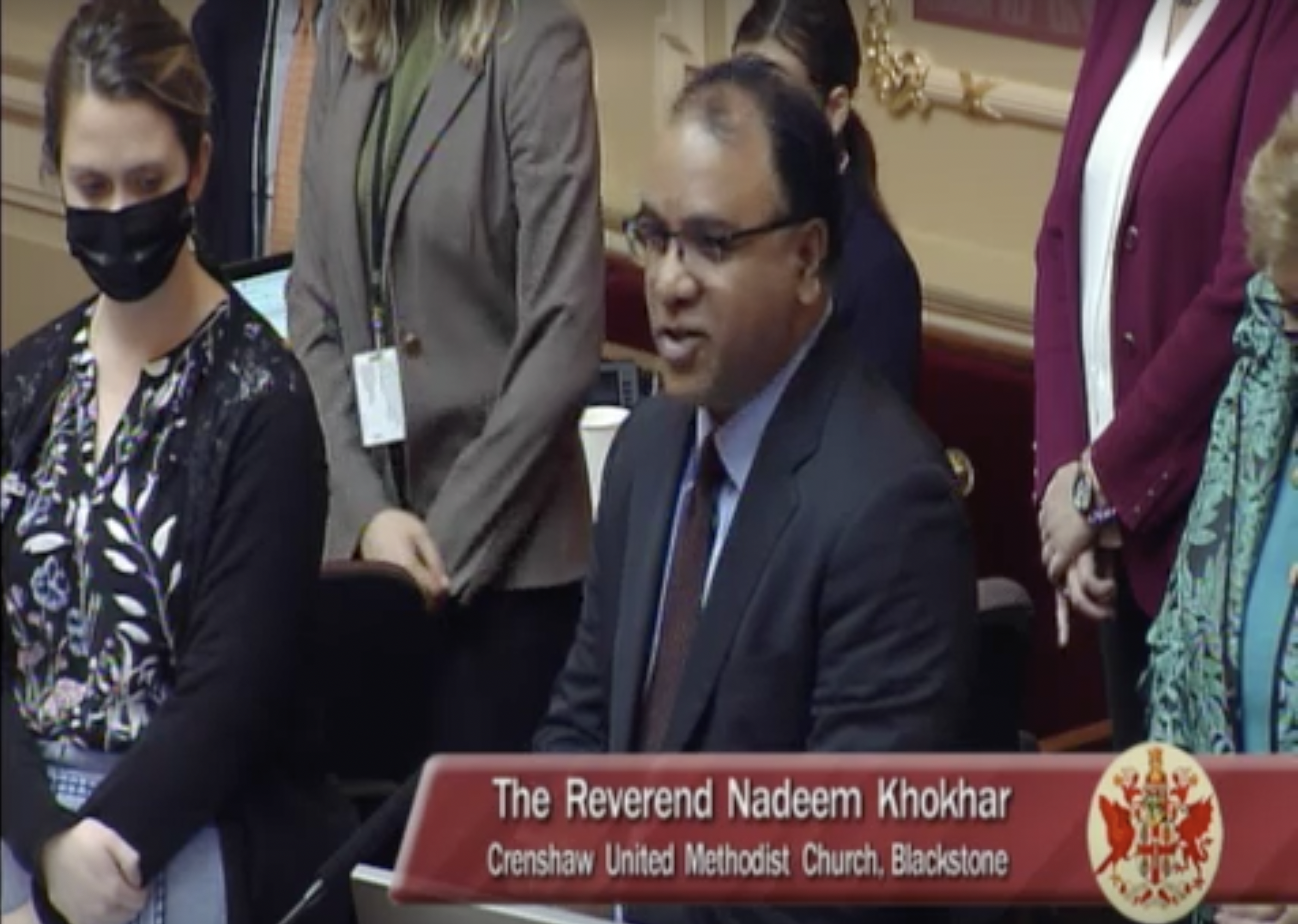 Rev. Nadeem Khokhar Prays at Virginia State Capitol